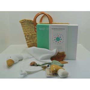 Loenadesign Kraamcadeau Set Fantasie | Gans - babyshower - geboorte - newborn - kraammand - babygeschenkset - kraampakket - kraamcadeau - meisje - jongen - crème - Naïf - SAGA Copenhagen