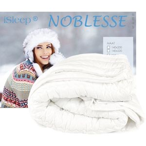 iSleep Noblesse Dekbed - 4-Seizoenen - Litsjumeaux - 240x200 cm - Wit