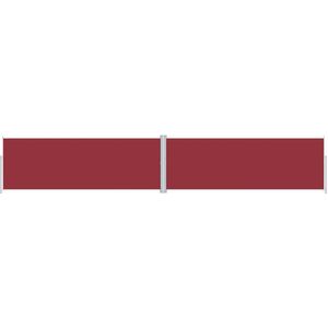 vidaXL Windscherm uittrekbaar 180x1000 cm rood - Scherm - Schermen - Windscherm - Zonnescherm