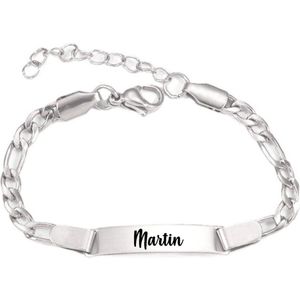 Baby/Kinder Armbandje Met Naam | Zilver | RVS | Martine