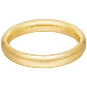 Ring effen basic - Ring - Yehwang - Stainless Steel - Goud - Maat 18