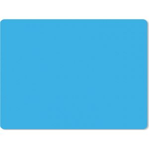Gaming muismat - Mousepad - Blauw - Effen - Bureau onderlegger - Gamen muismat - 80x60 cm - Muismat xxl