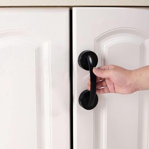 Anti Slip Zuig Handvat - Handgreep met Zuignap - Badkamer Veiligheidsgreep - Helping Hand Handvat - 19.4cm - zwart - voor douche en toilet - Verplaatsbaar - Handig Hulpmiddel voor Kinderen en Ouderen
