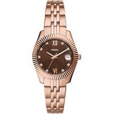 Fossil Scarlette ES5324 Horloge - Staal - Rosékleurig - Ø 32 mm