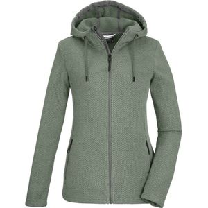 Killtec dames vest - Gevoerd vest dames - knitted/gebreid - 39677 - groen gemeleerd - maat 42