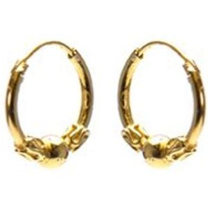 Karma Bali hoop oorringen BC27.12 Goud (12MM)