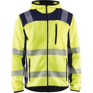 Blaklader Gebreid vest met capuchon High Vis 4923-2120 - High Vis Geel/Marineblauw - L