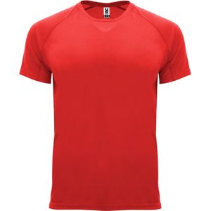 Rood unisex sportshirt korte mouwen Bahrain merk Roly maat XXL