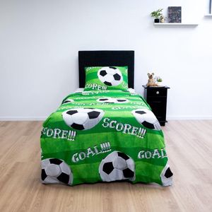 Decoware® peuter dekbedovertrek - Voetbal - Goal - 120x150 cm