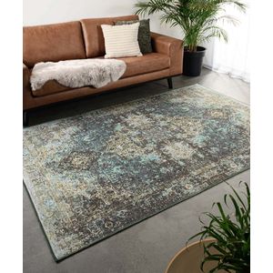 Vintage vloerkleed - Fade No.2 groen 140x200 cm