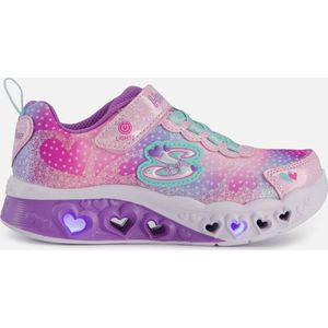 Skechers Flutter Heart Lights-Simply L Meisjes Sneakers - Pink/Multi - Maat  32