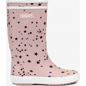 Aigle Lolly Pop Play2 | Pink Stars - Regenlaarzen - Maat 33 - Roze