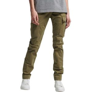 Superdry Slim Cargo Cargo Broek - Dames - Tuscan Olive - W26 X L32