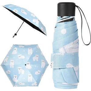 Mini-paraplu - Lichtgewicht winddichte opvouwbare regenparasol - 1 stuk