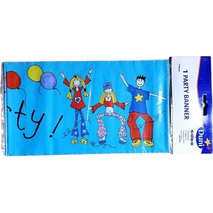 Duni Feest banner blauw 250cm