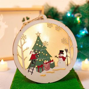 Nuvance - Kerstverlichting Cirkel Sneeuwpop op Batterij - voor Binnen en Buiten - Kerstlampjes - Kerstdecoratie - Kerstboomversiering Figuurtjes - Versiering voor Kerst