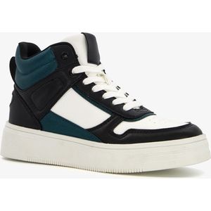Blue Box hoge dames sneakers zwart/groen - Maat 40