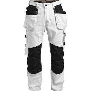 Jobman 2129 Painters' Trousers HP 65212911 - Wit/zwart - C48