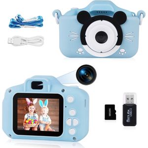 Kindercamera - 20 MP - Oplaadbaar - 2.0 Inch IPS Scherm - 1080P Video - 32GB SD-Kaart