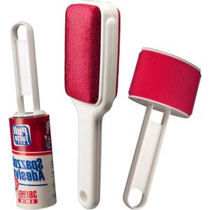 Reinigingsborstel set - reinigen kleding, banken, tapijten - fluwelen borstel - wolborstel - 5 meter