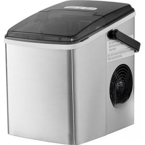 Professionele Ijsblokjesmachine - Ijsblokjesmaker - Zwart - Met Schoonmaak functie