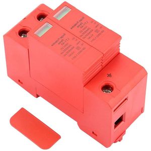 20-40KA 2 Pole House Surge Protector Din Rail Low Voltage Arrester Device Flame Retardant Protection Device for Lightning Protection - DC 1000V