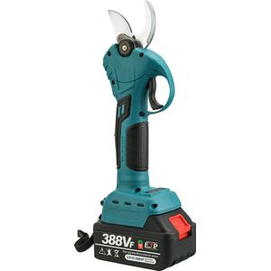 Elektrische takkenschaar Accu Borstelloze snoeischaar 30mm snijdiameter, elektrische tuinschaar met 1 accu