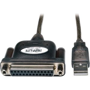 Tripp-Lite U207-006 Hi-Speed USB to IEEE 1284 Parallel Printer Gold Adapter Cable (USB-A to DB25 M/F), 6-ft. TrippLite