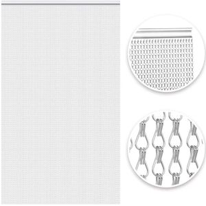 Boraboi ® Kettinggordijn van Aluminium voor Effectieve Insectenwering en Frisse Lucht in Huis en Bedrijf