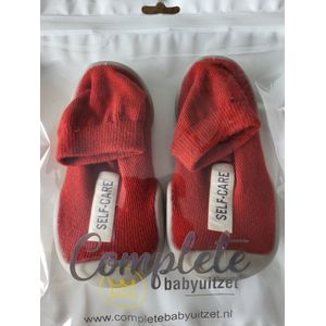 Antislip baby schoentjes - eerste loopschoentjes – Completebabyuitzet - maat 24.5 – 2/3 jaar – rood