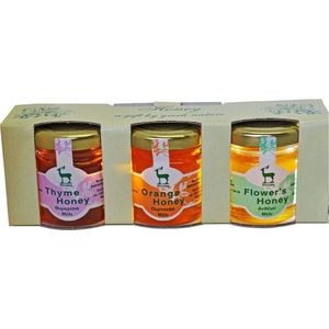 Melissokomiki Dodecanesse Giftset Honey Thyme, Orange, Flower 3 x 40ml | Pure Natuurlijke Verwennerij