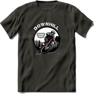 Downhill T-Shirt | Mountainbike Fiets Kleding | Dames / Heren / Unisex MTB shirt | Grappig Verjaardag Cadeau | Maat XXL