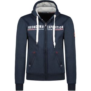 Gasille Vest Met Capuchon En Rits Blauw Geographical Norway - M