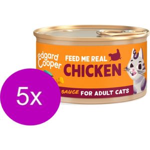 5x Edgard & Cooper Adult Chunks Kip - Kattenvoer - 85g