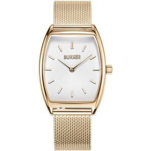 BURKER Grace Dames Horloge - Goud White - Milanese Band - Waterdicht - 25 mm