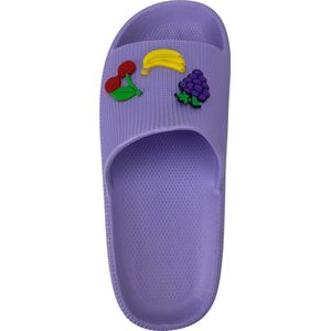 Zenne Slipper, Fruitige EVA-Slippers, Heren-Dames Slipper, Antibacterieel Slipper, Anatomical Slipper, LILA-Maat:39-Set 2