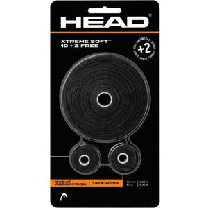 Head Xtreme Soft Tennis / Padel - Overgrip 10 + 2 Zwart
