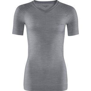 FALKE dames T-shirt Wool-Tech Light - thermoshirt - grijs (grey-heather) - Maat: XL