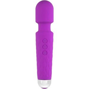 Akindo Magic Wand - Paars Ruit design - Vibrator voor Vrouwen - Clitoris Stimulator - waterproof - 8 standen - Vibrators voor Vrouwen & Koppels - Seksspeeltjes - Sex Toys Couples