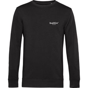 Heren Sweaters met Ballin Est. 2013 Small Logo Sweater Print - Zwart - Maat XL