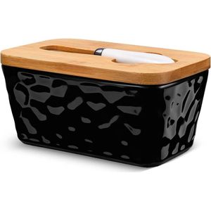 Botervloot met deksel - boterstolp - boterschotel - boterschaal met deksel - botervloot met deksel - boterdoos doos