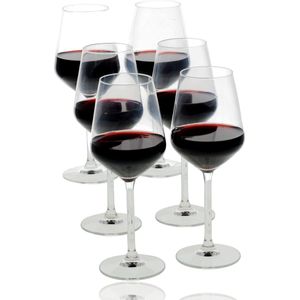 Verfijnde Elegantie: Handgeblazen Witte Wijnglazen van 370 ml