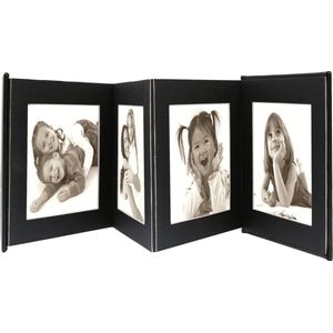 Deknudt Frames A66DC2 8PH - leporello album - zwart - 8x foto 15x20 cm