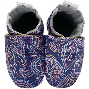 BabySteps babyslofjes Paisley dotted Purple maat 18/19