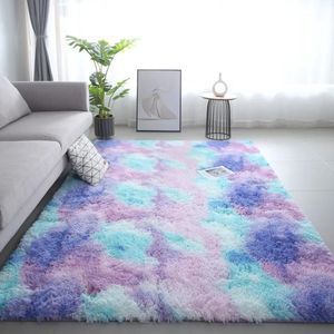 Pluche Tapijt - Anti Slip - Woonkamer - Slaapkamer - Zolder - 140 x 200cm - Wasbaar - Paars