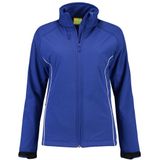 Lemon & Soda Softshell jacket voor dames in de kleur koningsblauw in de maat S.