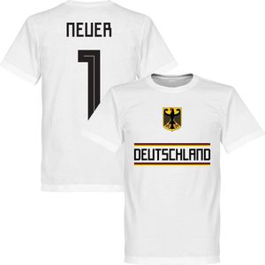 Duitsland Neuer 1 Team T-Shirt - Wit - XXL