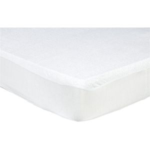 Sleepnight Matrasbeschermer - Badstof - (hoekhoogte 25 cm ) White - 90 x 220 cm - 1-persoons Waterdicht/Anti-allergisch/Sneldrogend/Luchtdoorlatend/Kookwasbestendig/Machinewasbaar - Geschikt voor Standaard Matras - 863622-B 90 x L 220 cm