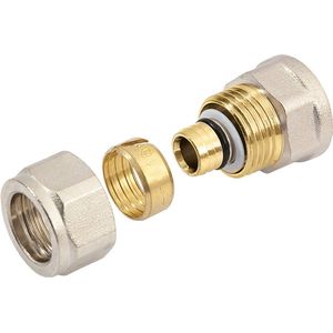 Bonfix - Alu-Knelfitting - Schroefbus - bi. dr. x alu-knel - 1/2 x 14mm
