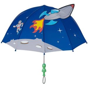 Blauwe kinder paraplu Space Hero van Kidorable
